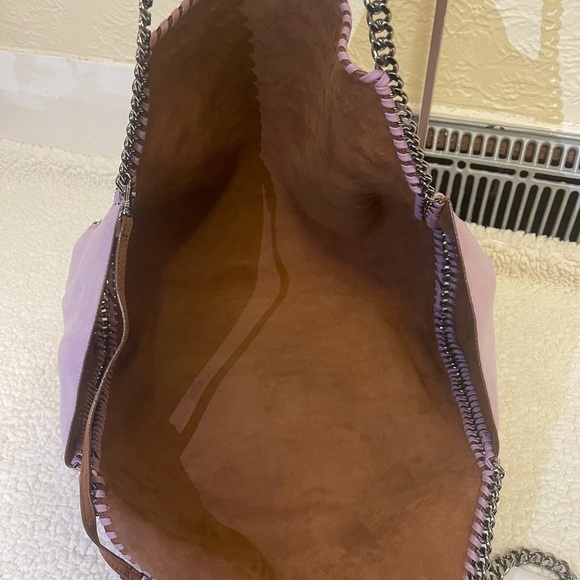 STELLA MCARTNEY Falabella reversible fold over purple tote - Picture 5 of 14